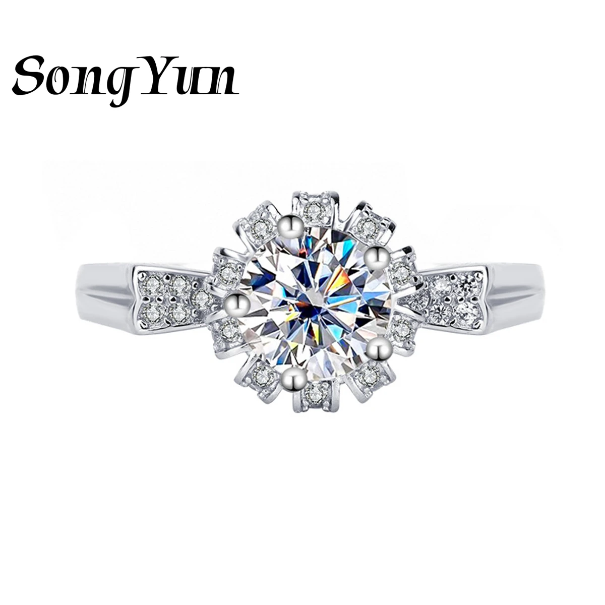 SongYun Designer Jewelry 925 Sterling Silver Eternity Ring Moissanite Diamond Eternity Ring Classic for Women Rhodium Plated
SongYun Designer Jewelry 925 Sterling Silver Eternity Ring Moissanite Diamond Eternity Ring Classic for Women Rhodium Plated