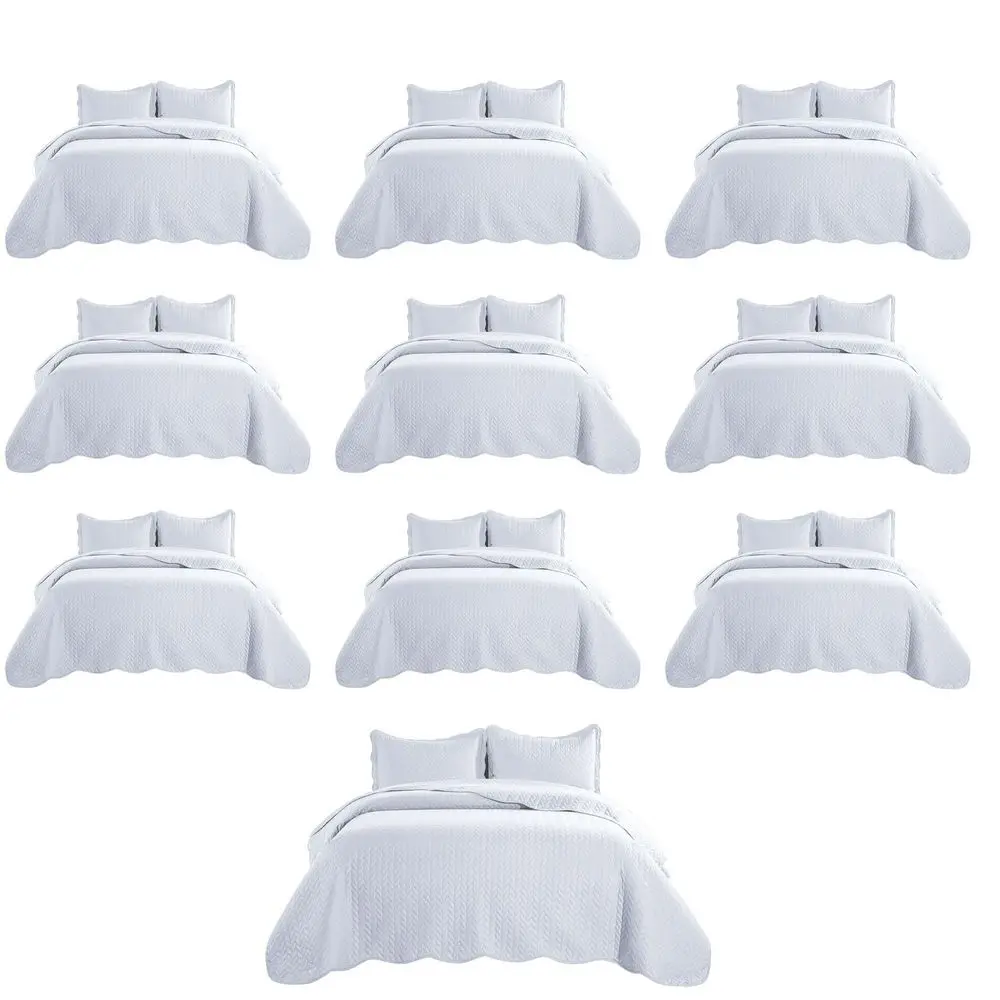 Queen Quilt Bedding Set 90 x 96 Bulk Pack of 10 Wholesale for Hotels, Guest Bedroom amp Airbnbs Lightweight Microfiber Reversib
Queen Quilt Bedding Set 90 x 96 Bulk Pack of 10 Wholesale for Hotels, Guest Bedroom amp Airbnbs Lightweight Microfiber Reversib