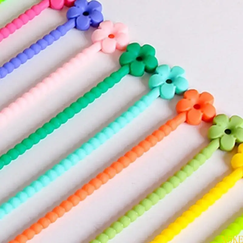 N5KE Candy-Colored Flowers 25cm Silicone Rope DIY Jewelry Key Chain Accessories
N5KE Candy-Colored Flowers 25cm Silicone Rope DIY Jewelry Key Chain Accessories