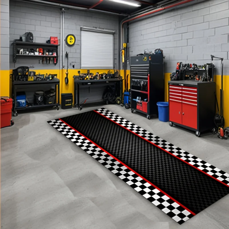 VIKAMA Racing Checkered Rug Durable and Machine-Washable Motorcycle Display Mat Kitchen Hallway and Corridor Rug for Home Decor
VIKAMA Racing Checkered Rug Durable and Machine-Washable Motorcycle Display Mat Kitchen Hallway and Corridor Rug for Home Decor