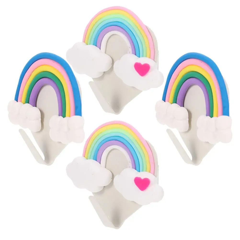 4 Pcs Rainbow Hook Hooks for Hanging Adhesive Decorate Clothes Cute Stainless Steel Sticky Hanger Mini Child Small
4 Pcs Rainbow Hook Hooks for Hanging Adhesive Decorate Clothes Cute Stainless Steel Sticky Hanger Mini Child Small