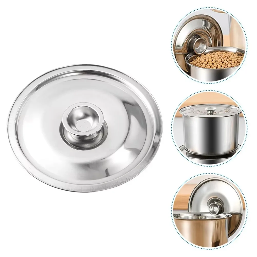 New 10-24cm Round Pot Lid Thicken Stainless Steel Lid Pot Cover Universal Replacement Kitchen Food Lid Kitchen Supplies
New 10-24cm Round Pot Lid Thicken Stainless Steel Lid Pot Cover Universal Replacement Kitchen Food Lid Kitchen Supplies