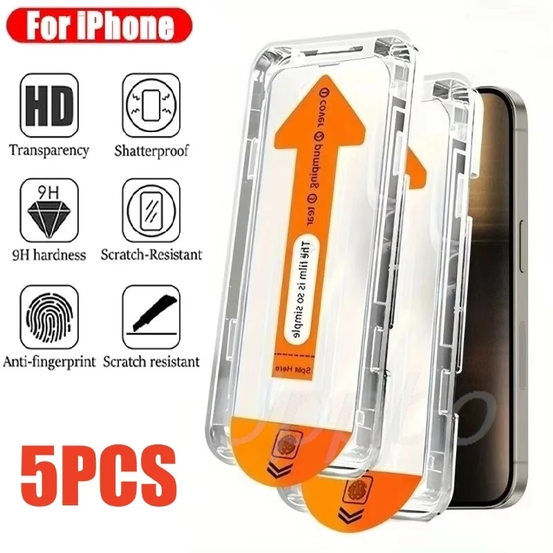 1-5Pcs HD Tempered Glass Screen Protector For iPhone 17 Pro Max 15 16 11 12 13 14 XR X Xs 6 7 8 Plus SE Easy Installation Film
1-5Pcs HD Tempered Glass Screen Protector For iPhone 17 Pro Max 15 16 11 12 13 14 XR X Xs 6 7 8 Plus SE Easy Installation Film