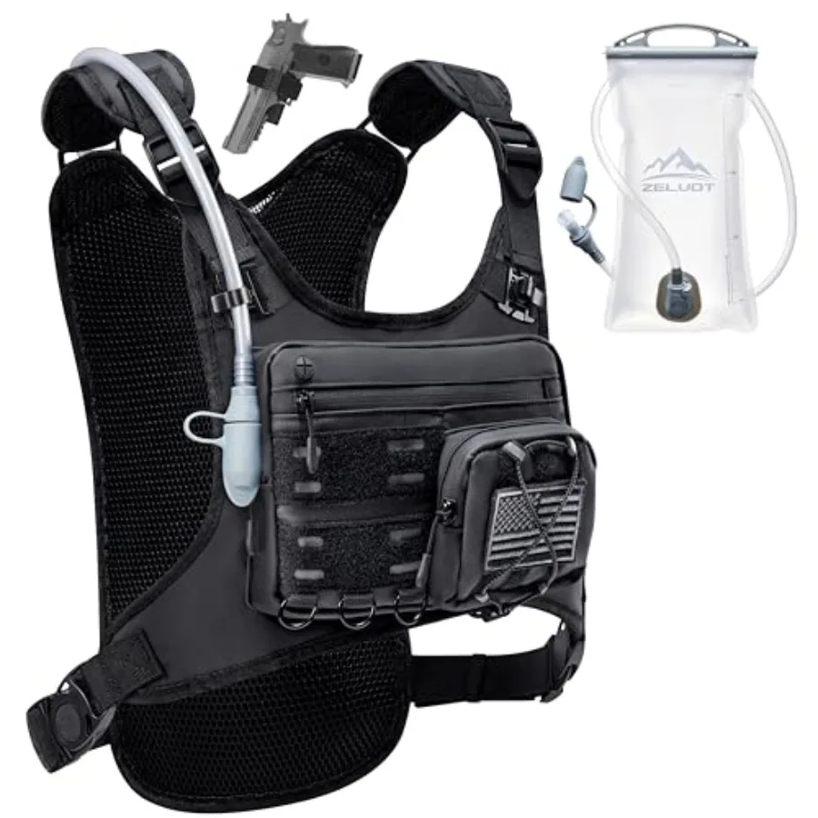 Running Vest with 2L Water Bladder Hydration Backpack U.S. Design Patent Lightweight Hydration Pack with Gear Holder Reflective
Running Vest with 2L Water Bladder Hydration Backpack U.S. Design Patent Lightweight Hydration Pack with Gear Holder Reflective