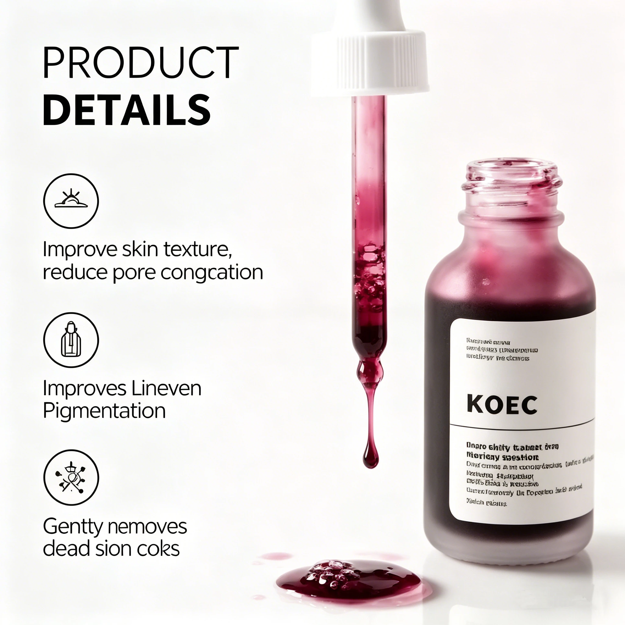 Сыворотка для лица KOEC AHA 30% BHA 2% (30 мл) – отшелушивающий пилинг-раствор для ухода за кожей, устранения темных пятен, лечения акне, сужения пор, осветления
Сыворотка для лица KOEC AHA 30% BHA 2% (30 мл) – отшелушивающий пилинг-раствор для ухода за кожей, устранения темных пятен, лечения акне, сужения пор, осветления