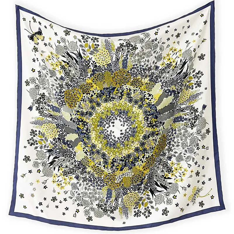 Floral Printed 100% Silk Scarf Neckerchief Womens Elegant Silk Scarves Wraps Shawl for Birthday Gifts 88x88CM
Floral Printed 100% Silk Scarf Neckerchief Womens Elegant Silk Scarves Wraps Shawl for Birthday Gifts 88x88CM