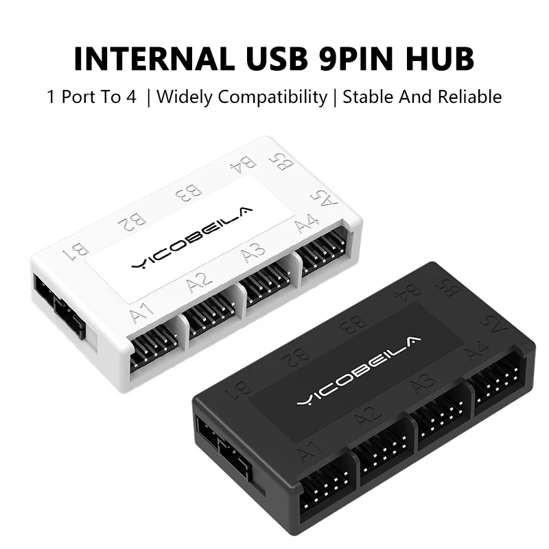 JUMPEAK Computer Motherboard Internal USB 2.0 9PIN HUB Expander Splitter For PC Case Corsair RGB Controller LIANLI NZXT ROG
JUMPEAK Computer Motherboard Internal USB 2.0 9PIN HUB Expander Splitter For PC Case Corsair RGB Controller LIANLI NZXT ROG