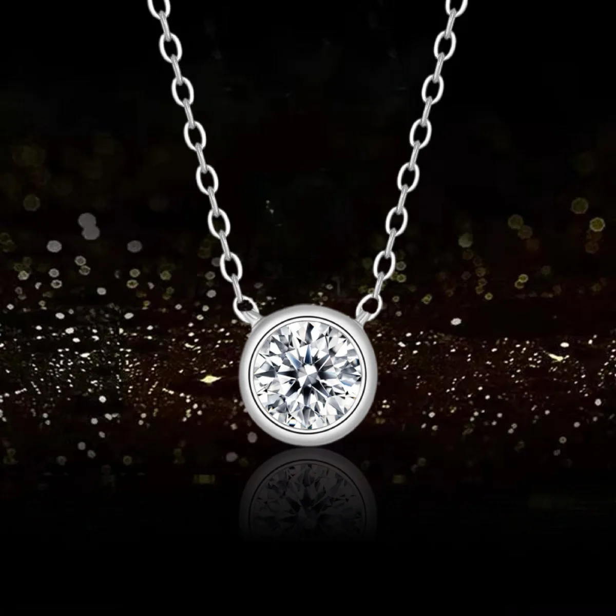 3mm Single stone Moissanite Pendant Necklace for Women D Color Sparkling Classic Lab Diamond Pendant Silver 925 Jewelry
3mm Single stone Moissanite Pendant Necklace for Women D Color Sparkling Classic Lab Diamond Pendant Silver 925 Jewelry
