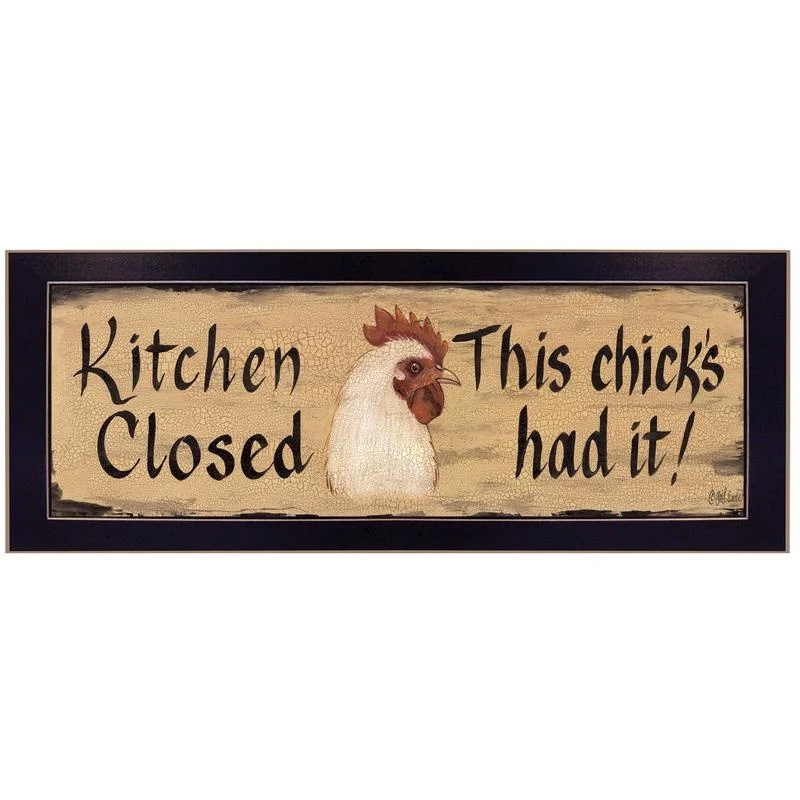 Kitchen Closed Framed Print Black Frame Ready to Hang
Kitchen Closed Framed Print Black Frame Ready to Hang