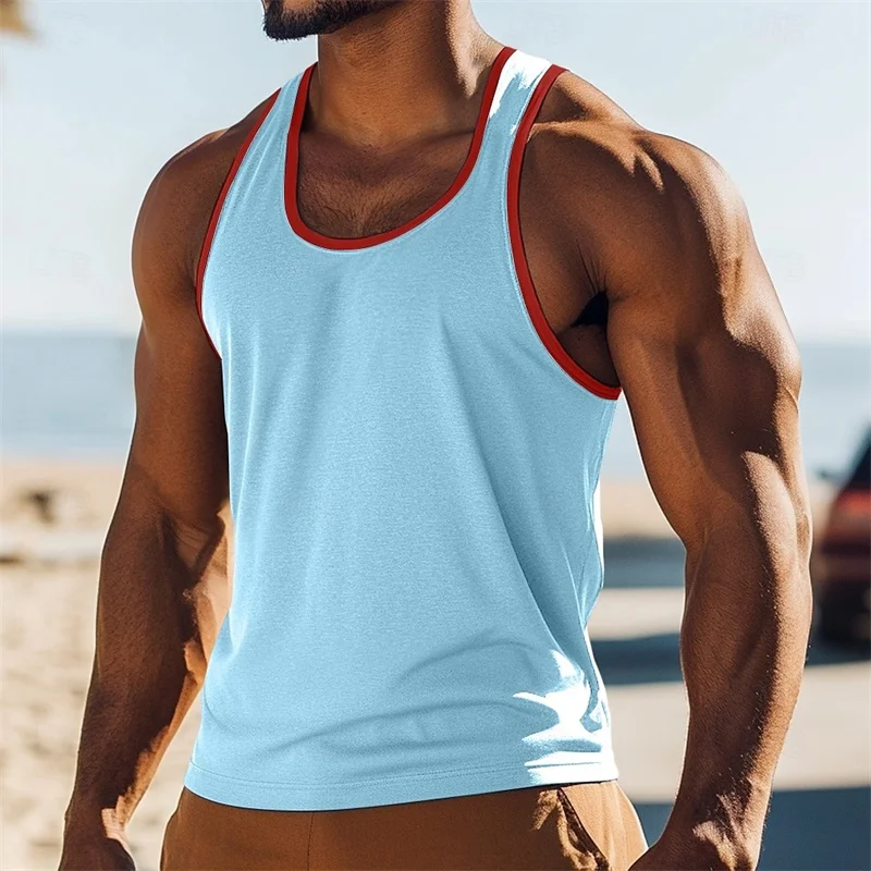 Solid Color Athletic Tank Top For Men Casual Breathable Round Neck Sleeveless Top Summer Casual Simple Print Classic Tee Top
Solid Color Athletic Tank Top For Men Casual Breathable Round Neck Sleeveless Top Summer Casual Simple Print Classic Tee Top