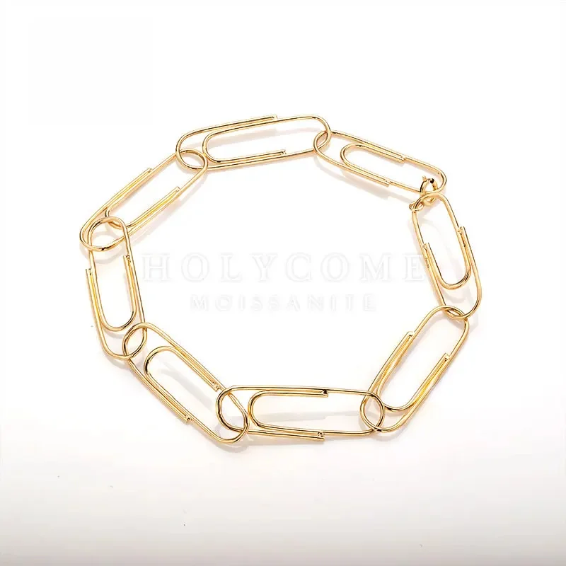 Wholesale Fashion Style Custom Punk Hip Hop Fashion Jewelry 18K Gold Plated Stainless Steel Paper Clip Pin Chain Bracelets
Wholesale Fashion Style Custom Punk Hip Hop Fashion Jewelry 18K Gold Plated Stainless Steel Paper Clip Pin Chain Bracelets