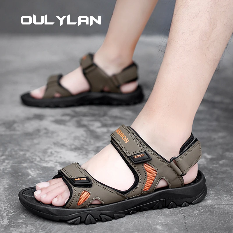 Oulylan Summer Men's Sandals Outdoor Non-slip Men's Beach Sandals Fashion Men Sneakers Lightweight Casual ShoesLarge size 39-48
Oulylan Summer Men's Sandals Outdoor Non-slip Men's Beach Sandals Fashion Men Sneakers Lightweight Casual ShoesLarge size 39-48