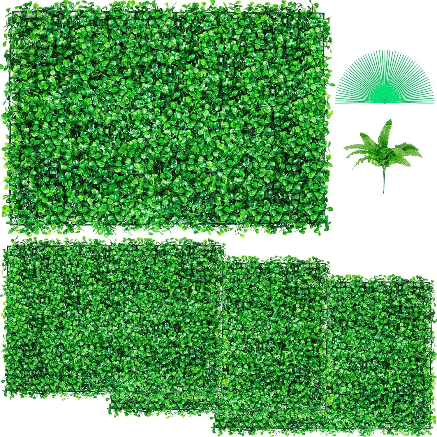 4PCS 24"x16" Artificial Boxwood Panels,Boxwood Hedge Wall Panels,Artificial Grass Backdrop Wall 1.6", Privacy Hedge Screen
4PCS 24"x16" Artificial Boxwood Panels,Boxwood Hedge Wall Panels,Artificial Grass Backdrop Wall 1.6", Privacy Hedge Screen