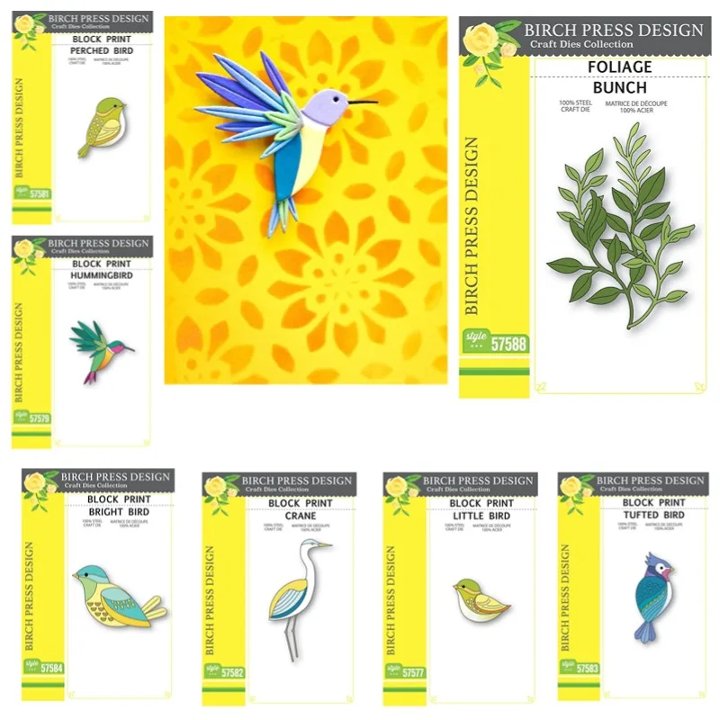 Bright Animal Metal Tufted Bird Foliage Bunch Print Cutting Dies Silicone Stamps Scrapbooking Stencil Photo Album Card DIY Paper
Bright Animal Metal Tufted Bird Foliage Bunch Print Cutting Dies Silicone Stamps Scrapbooking Stencil Photo Album Card DIY Paper