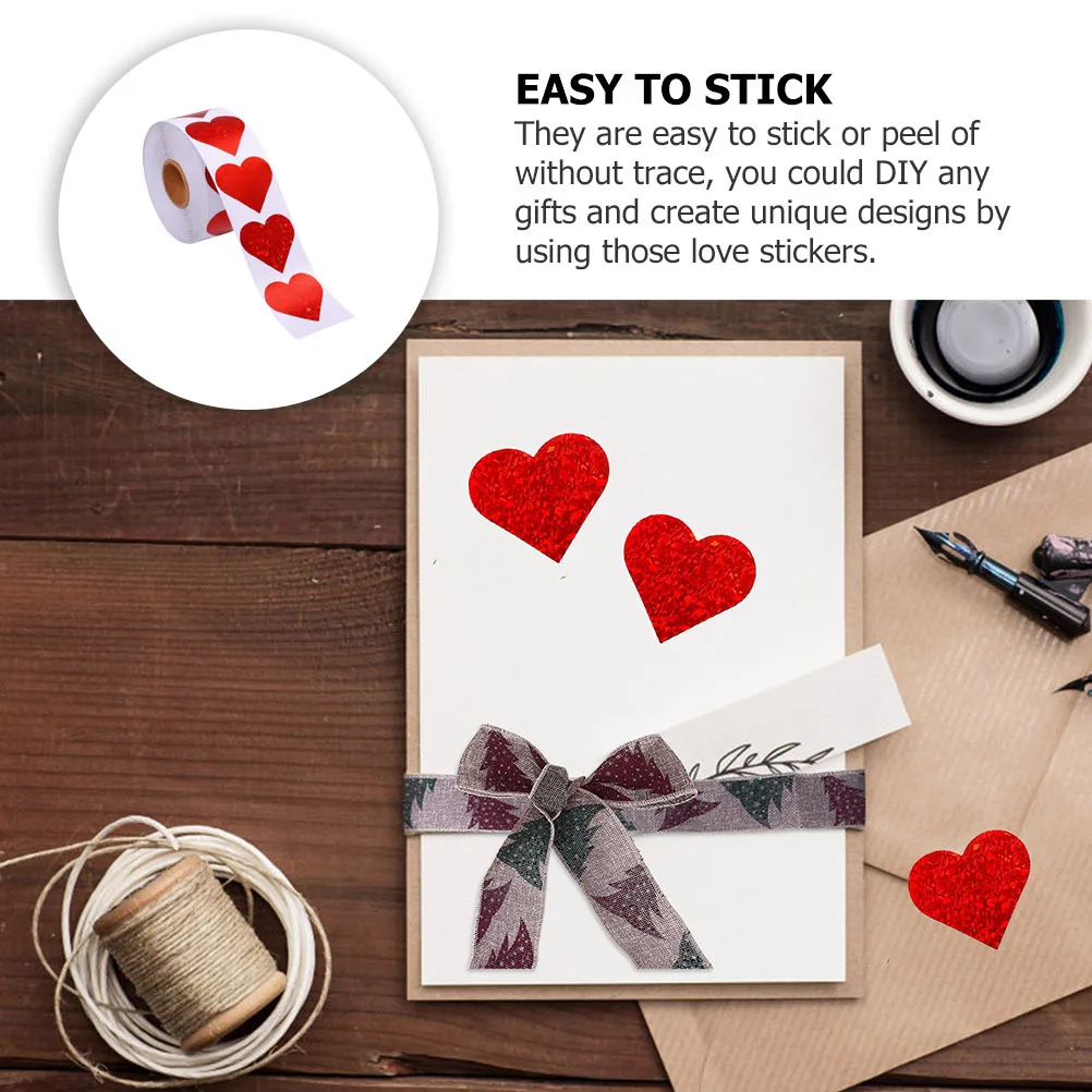 500Pcs Heart Shape Self-Adhesive Sealing Stickers Romantic Valentine's Day Labels for Gift Bags Cards Scrapbooks
500Pcs Heart Shape Self-Adhesive Sealing Stickers Romantic Valentine's Day Labels for Gift Bags Cards Scrapbooks