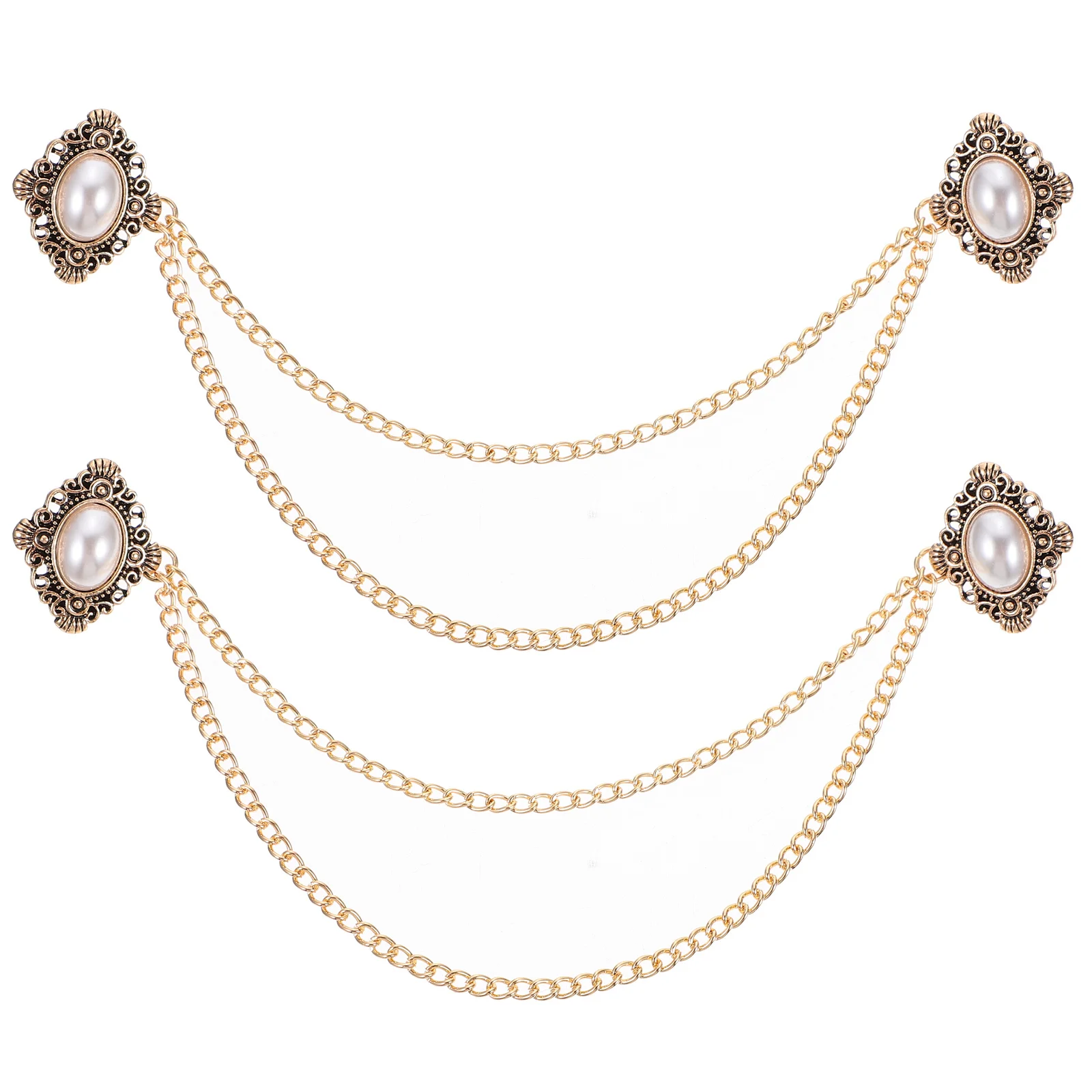 2pcs Brooch Pins Alloy Polished Lightweight Vintage Collar Clip For Suit Sweater Scarf Shawl Elegant Breastpin Clothes
2pcs Brooch Pins Alloy Polished Lightweight Vintage Collar Clip For Suit Sweater Scarf Shawl Elegant Breastpin Clothes