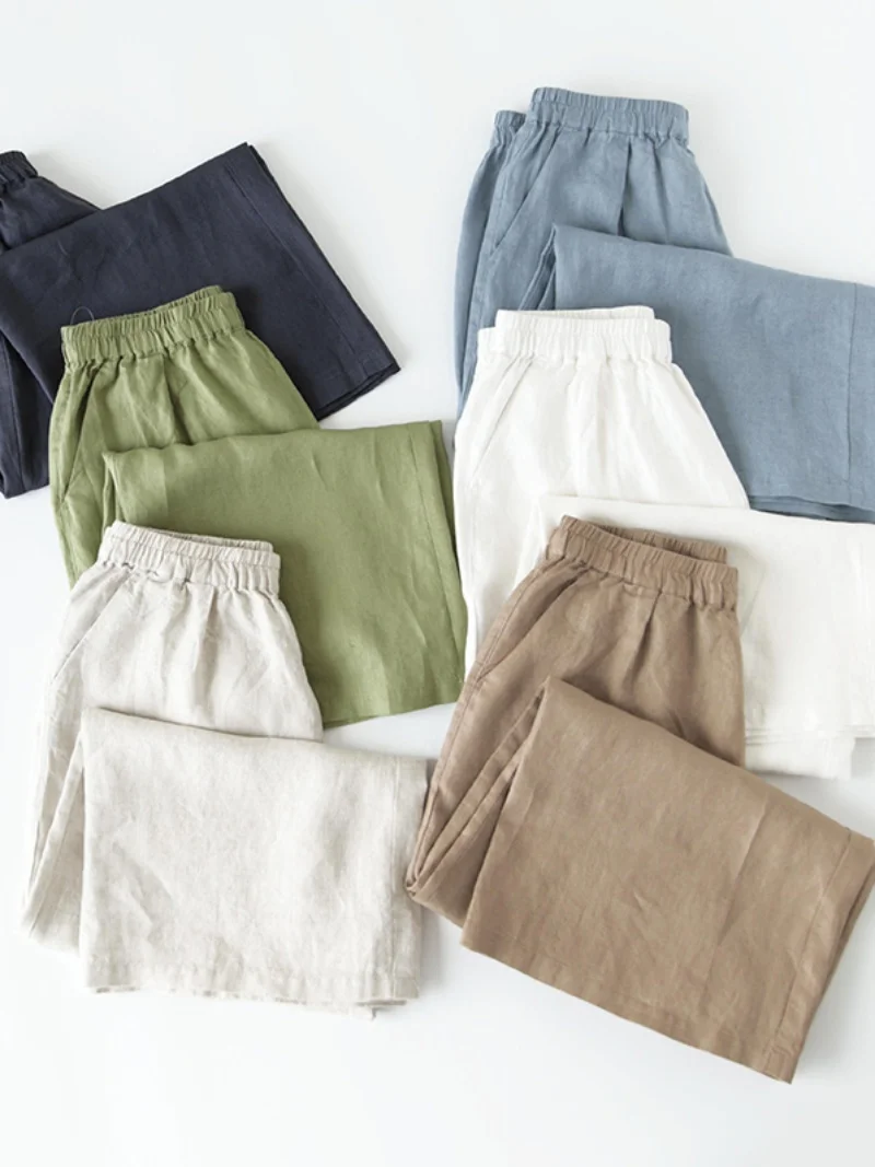 Широкие брюки с высокой талией, женские свободные тонкие хлопковые льняные прямые повседневные брюки с девятью точками, лето 2023, для поездок на работу
Широкие брюки с высокой талией, женские свободные тонкие хлопковые льняные прямые повседневные брюки с девятью точками, лето 2023, для поездок на работу