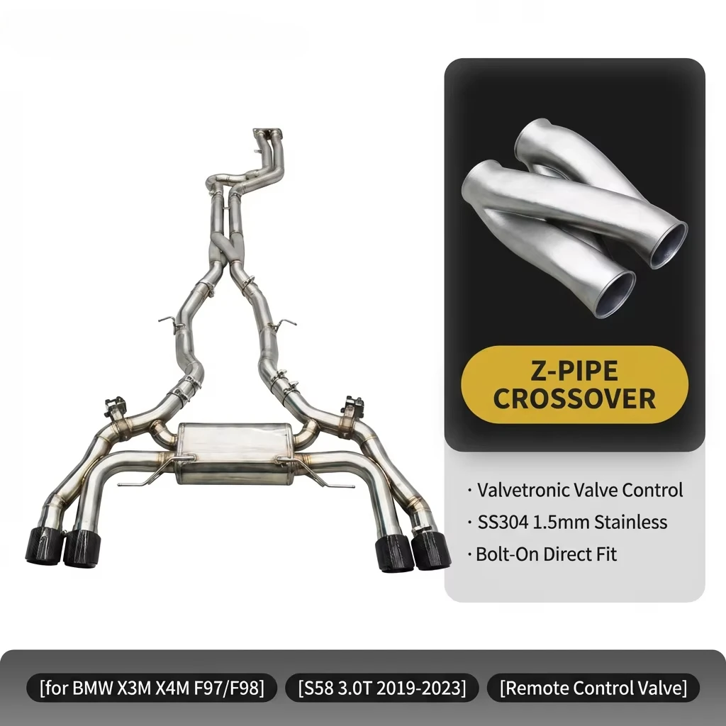 Выхлопная система CEES Valvetronic Catback с Z-образными трубами для BMW X3M/X4M F97/F98 3.0T 2019-2023, гоночный глушитель с карбоновыми насадками
Выхлопная система CEES Valvetronic Catback с Z-образными трубами для BMW X3M/X4M F97/F98 3.0T 2019-2023, гоночный глушитель с карбоновыми насадками