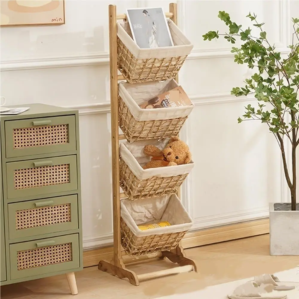 4-Tier Wooden Fruit Basket Stand Organizer for Kitchen, Living Room, and Bathroom
4-Tier Wooden Fruit Basket Stand Organizer for Kitchen, Living Room, and Bathroom