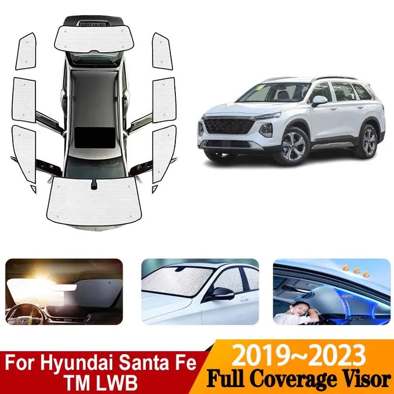 Car Sun Visors For Hyundai Santa Fe TM 2020 Body Kit LWB 2019-2023 Anti-UV Sunscreen Windows Sunshades Coverages Car Accessories
Car Sun Visors For Hyundai Santa Fe TM 2020 Body Kit LWB 2019-2023 Anti-UV Sunscreen Windows Sunshades Coverages Car Accessories