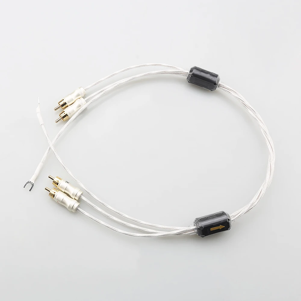 Professional audiocrast HiFi RCA Cable: Precision silver-plated 2RCA-2RCA with ground wire. Tailored for vinyl turntables, CD am
Professional audiocrast HiFi RCA Cable: Precision silver-plated 2RCA-2RCA with ground wire. Tailored for vinyl turntables, CD am