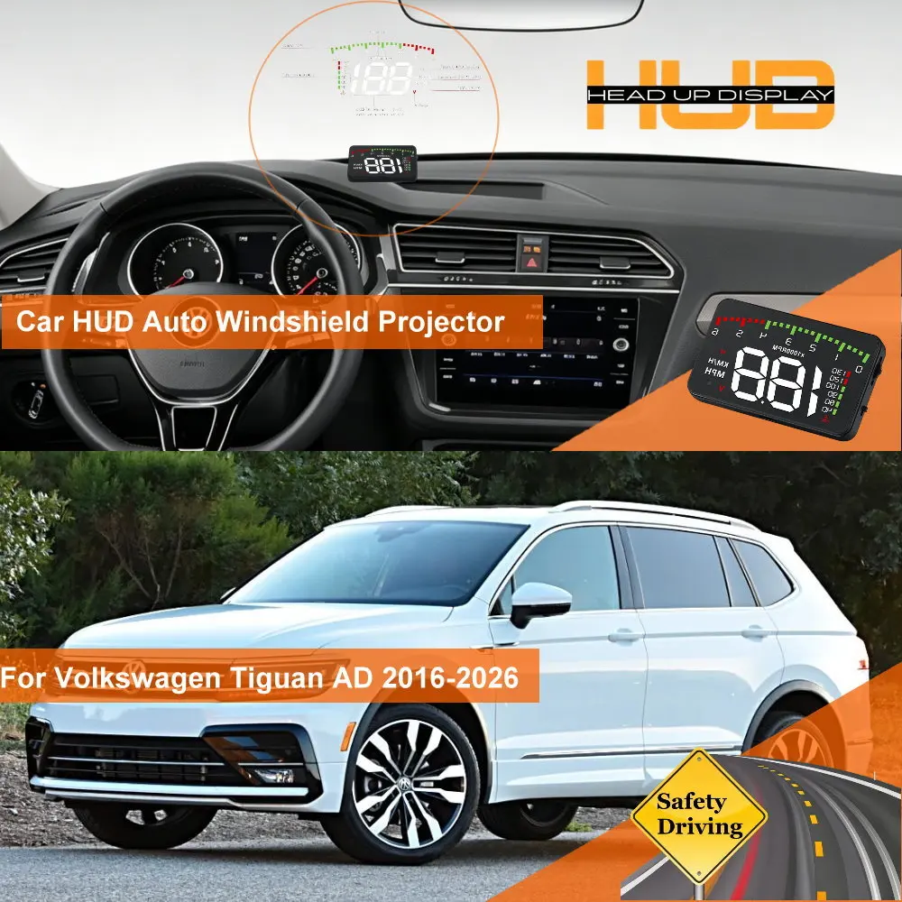 Car HUD Head Up Display For Volkswagen VW Tiguan 5N 2007-2018 Tiguan AD 2016-2026 Auto Windshield Projector Accessories
Car HUD Head Up Display For Volkswagen VW Tiguan 5N 2007-2018 Tiguan AD 2016-2026 Auto Windshield Projector Accessories