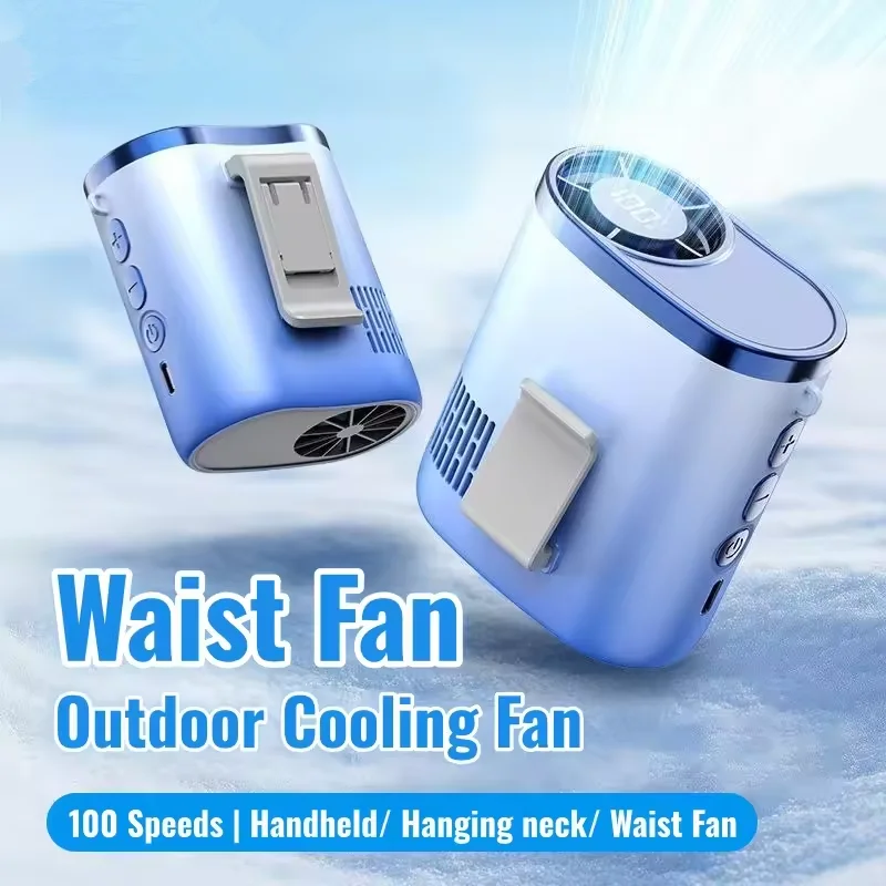 2026 Rechargeable Waist Fan 100-Speed Strong Wind Neck Fan Quiet Long Battery Life Portable Clip-on Fan for Outdoor Hiking
2026 Rechargeable Waist Fan 100-Speed Strong Wind Neck Fan Quiet Long Battery Life Portable Clip-on Fan for Outdoor Hiking