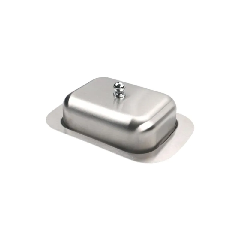 Stainless Steel Butter Dish Butter Dish With Lid Solid Cheese Butter Container Butter Box Kitchen Cooking Storage Plate ZG294
Stainless Steel Butter Dish Butter Dish With Lid Solid Cheese Butter Container Butter Box Kitchen Cooking Storage Plate ZG294