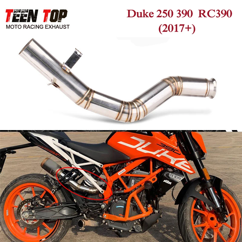 For KTM RC390 390 250 Duke Middle Link Pipe 2017+ Duke250 Duke390 Motorcycle Exhaust Pipe 51mm Escape Moto Central Adapter
For KTM RC390 390 250 Duke Middle Link Pipe 2017+ Duke250 Duke390 Motorcycle Exhaust Pipe 51mm Escape Moto Central Adapter