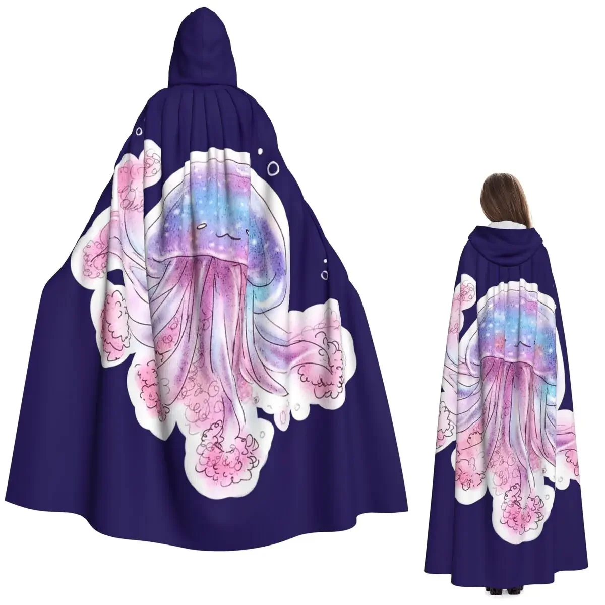 Милый длинный плащ с капюшоном в виде медузы Галактики, средневековый костюм ведьмы, накидка для косплея, накидка на Хэллоуин, вампир, для взрослых, унисекс
Милый длинный плащ с капюшоном в виде медузы Галактики, средневековый костюм ведьмы, накидка для косплея, накидка на Хэллоуин, вампир, для взрослых, унисекс