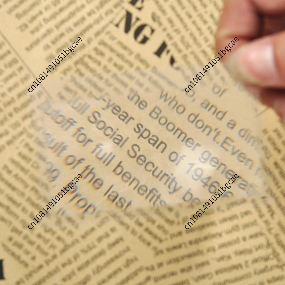 10-100PCS 3 X Magnifier Magnification Magnifying Lens Transparent Magnifier Handheld Magnifying Glass Reading Magnifier
10-100PCS 3 X Magnifier Magnification Magnifying Lens Transparent Magnifier Handheld Magnifying Glass Reading Magnifier