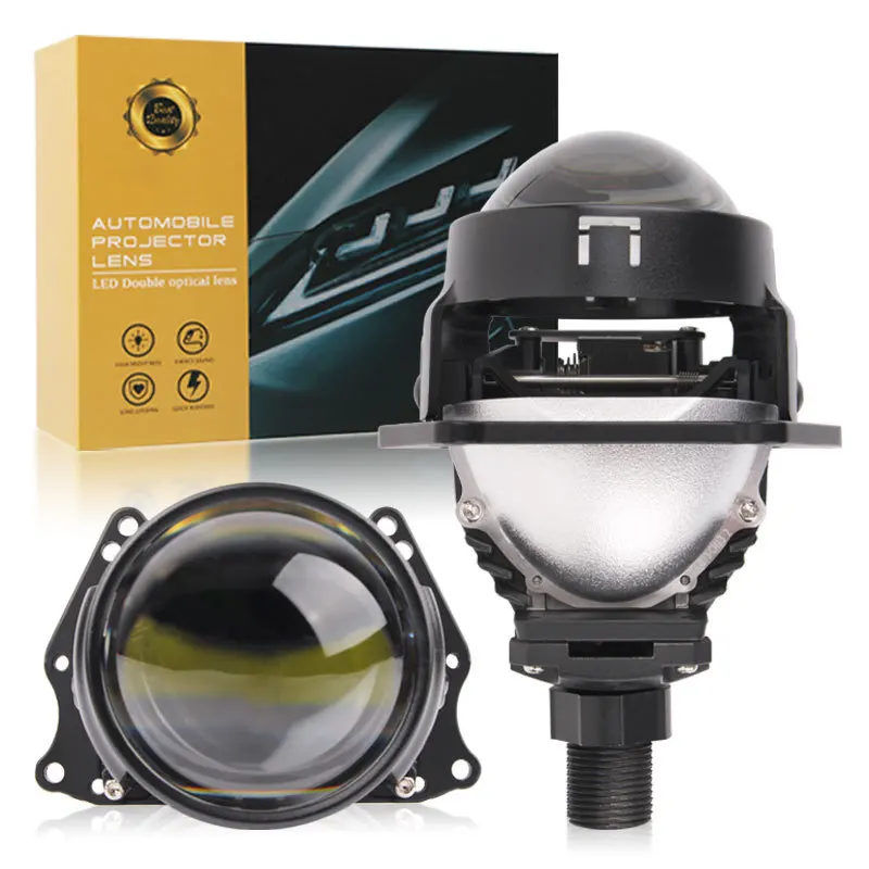 130W 2.5-Inch Bi-Beam Laser Projector LED Headlights, Ultra Bright Car Accessories with Strong Penetration Retrofit Kit
130W 2.5-Inch Bi-Beam Laser Projector LED Headlights, Ultra Bright Car Accessories with Strong Penetration Retrofit Kit