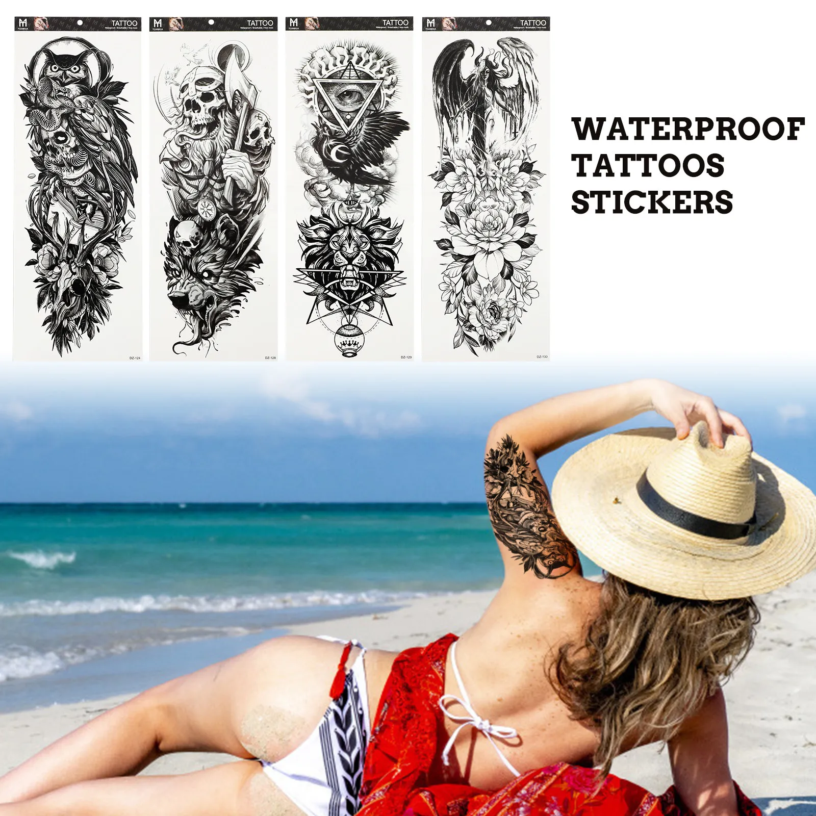 9 Pcs Full Arm Tattoos Sticker Stickers Decal Sleeve for Temporary Fake Sleeves
9 Pcs Full Arm Tattoos Sticker Stickers Decal Sleeve for Temporary Fake Sleeves