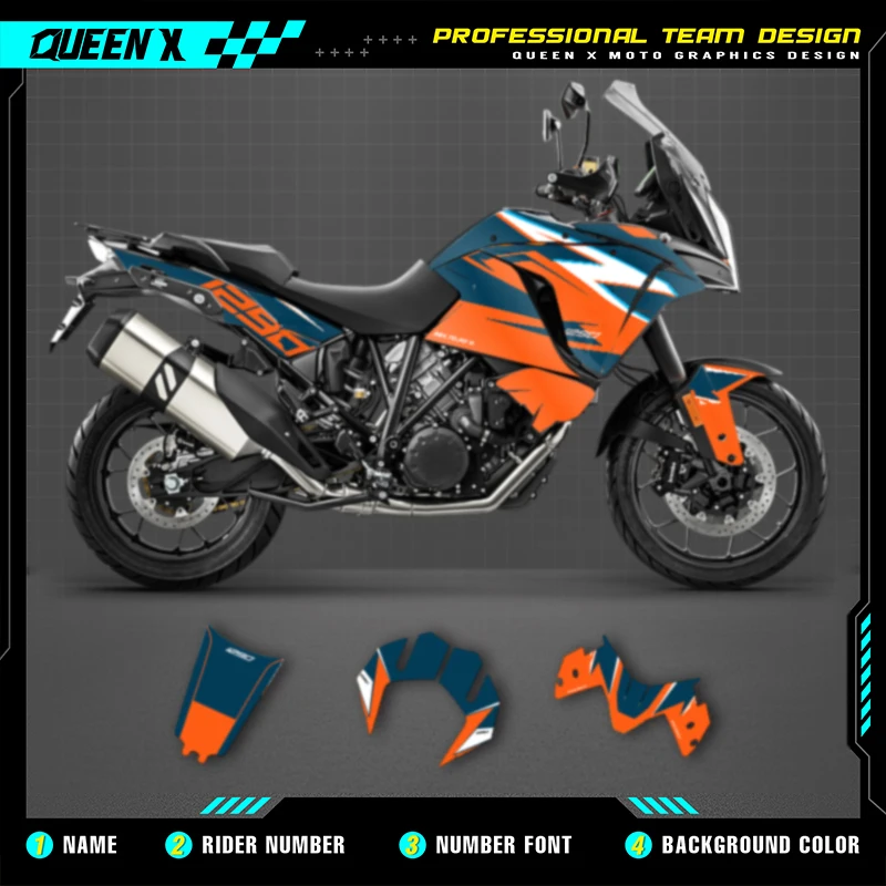 Queen X MOTOR Full Set Motorcycle Graphics Decals Stickers Kits For KTM ADV 1290 R S 2017 2018 2019 2020
Queen X MOTOR Full Set Motorcycle Graphics Decals Stickers Kits For KTM ADV 1290 R S 2017 2018 2019 2020