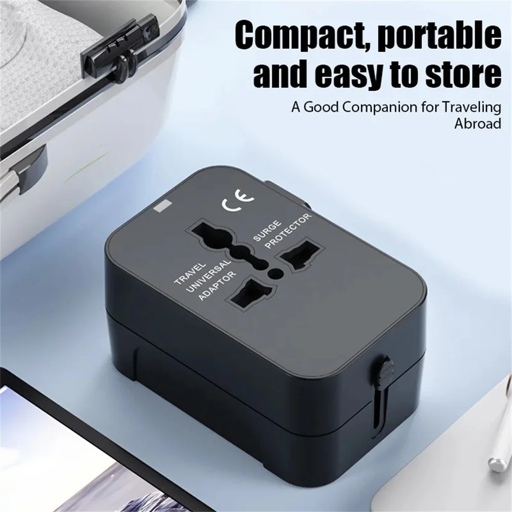 Универсальный дорожный адаптер переменного тока с двумя USB-портами, конвертер розеток EU/US/UK/AU, глобальное зарядное устройство с быстрой зарядкой
Универсальный дорожный адаптер переменного тока с двумя USB-портами, конвертер розеток EU/US/UK/AU, глобальное зарядное устройство с быстрой зарядкой
