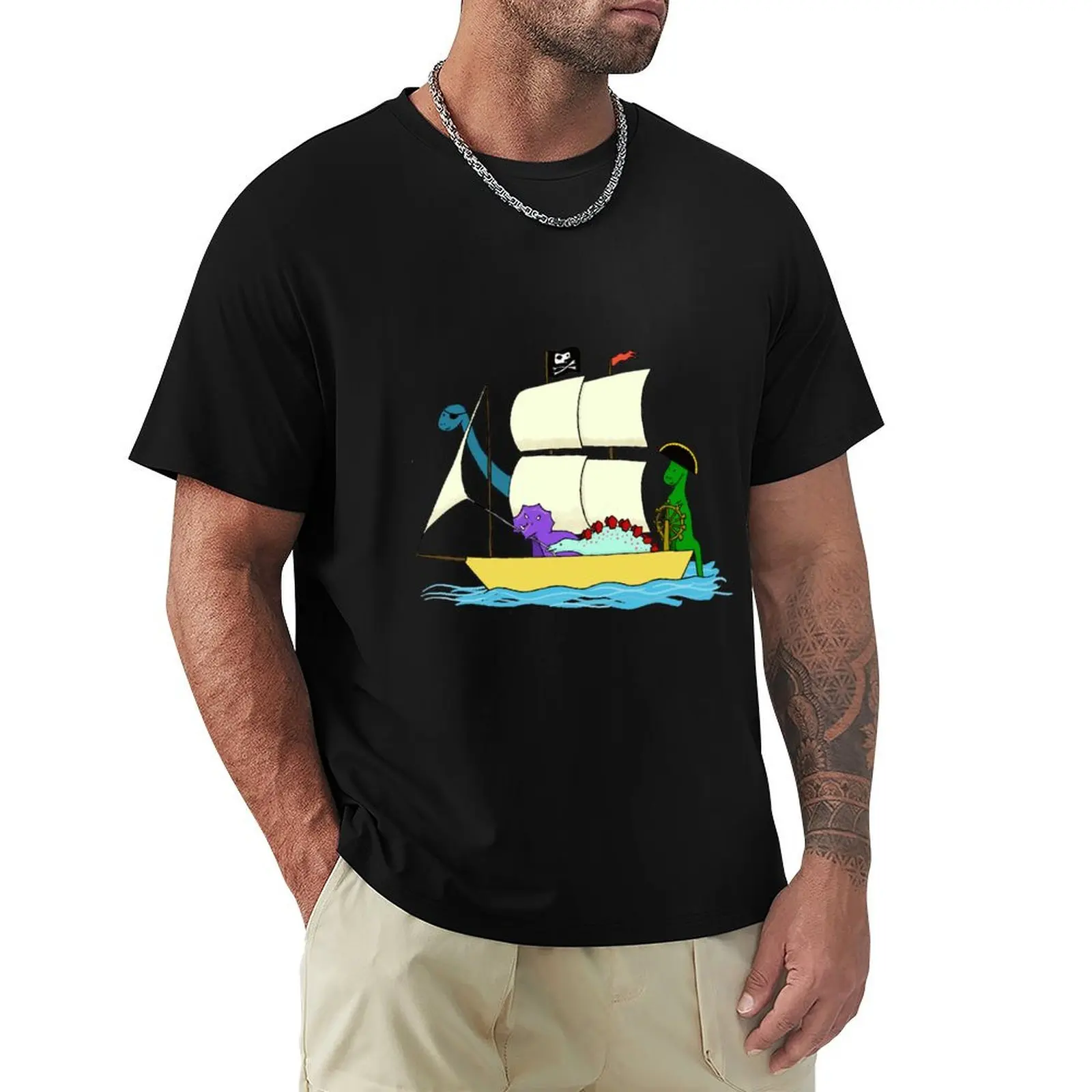 Dinosaur pirates sail the seven seas T-Shirt Casual Work Wear T-Shirt
Dinosaur pirates sail the seven seas T-Shirt Casual Work Wear T-Shirt