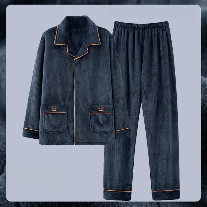 Men's Flannel Pajama Set - Plush Thermal Fleece Loungewear for Winter
Men's Flannel Pajama Set - Plush Thermal Fleece Loungewear for Winter