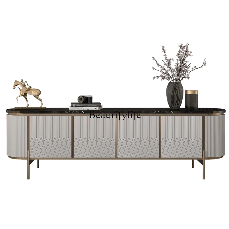 Light luxury marble TV cabinet set Stainless steel marble Modern simple Nordic Italian furniture
Light luxury marble TV cabinet set Stainless steel marble Modern simple Nordic Italian furniture