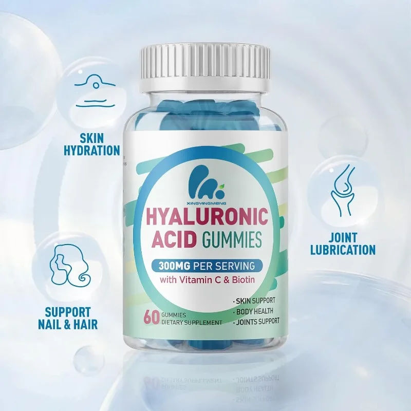 Hyaluronic acid gummies, 5000mcg hyaluronic acid containing vitamin C and biotin, hair, skin, nail health gummies
Hyaluronic acid gummies, 5000mcg hyaluronic acid containing vitamin C and biotin, hair, skin, nail health gummies