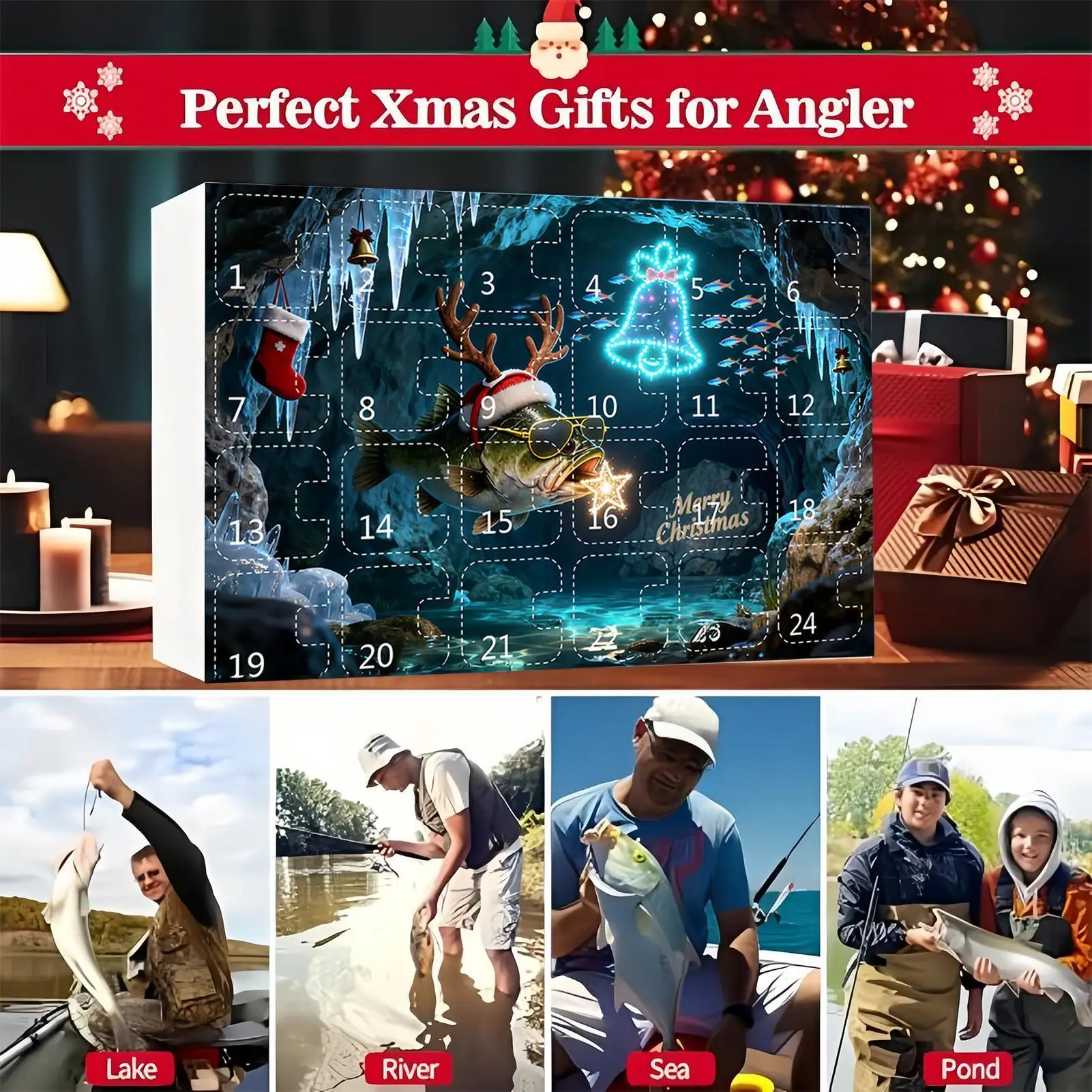 24 Days Of Fishing Lures Christmas Countdown Calendar Fishing Bait Set Advent For Dad Boyfriend Teens Men Fishermen Rivers Lakes
24 Days Of Fishing Lures Christmas Countdown Calendar Fishing Bait Set Advent For Dad Boyfriend Teens Men Fishermen Rivers Lakes