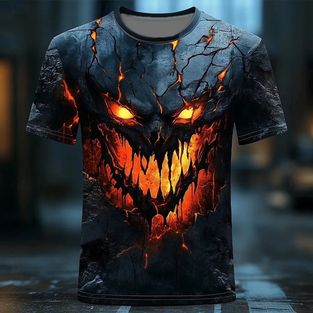 3D Print Flame Skull Graphic Men's T-Shirt Gothic Style Creative Design Trend Cool Short Sleeve Tees Oversize Round Neck Clothes
3D Print Flame Skull Graphic Men's T-Shirt Gothic Style Creative Design Trend Cool Short Sleeve Tees Oversize Round Neck Clothes