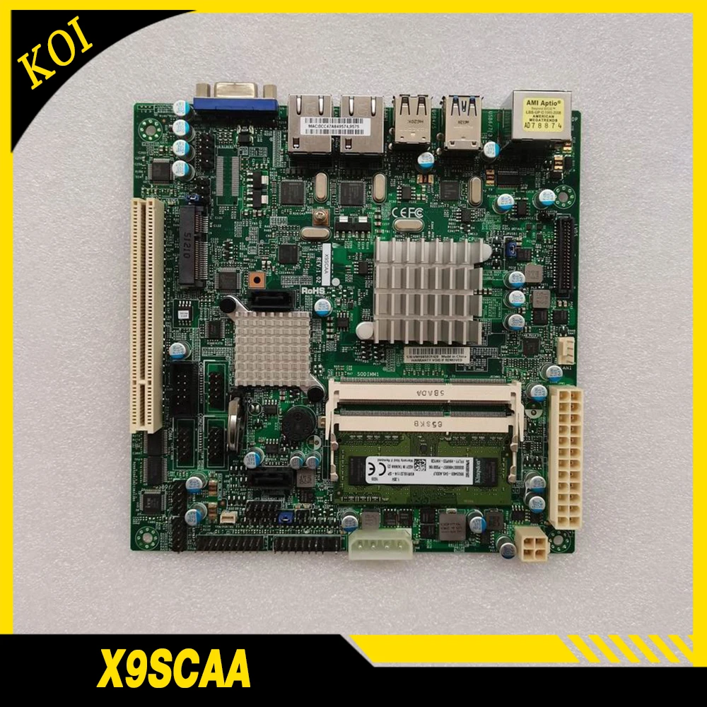 For Supermicro X9SCAA Dual Network Card Industrial Mini ITX Motherboard Integrated CPU
For Supermicro X9SCAA Dual Network Card Industrial Mini ITX Motherboard Integrated CPU