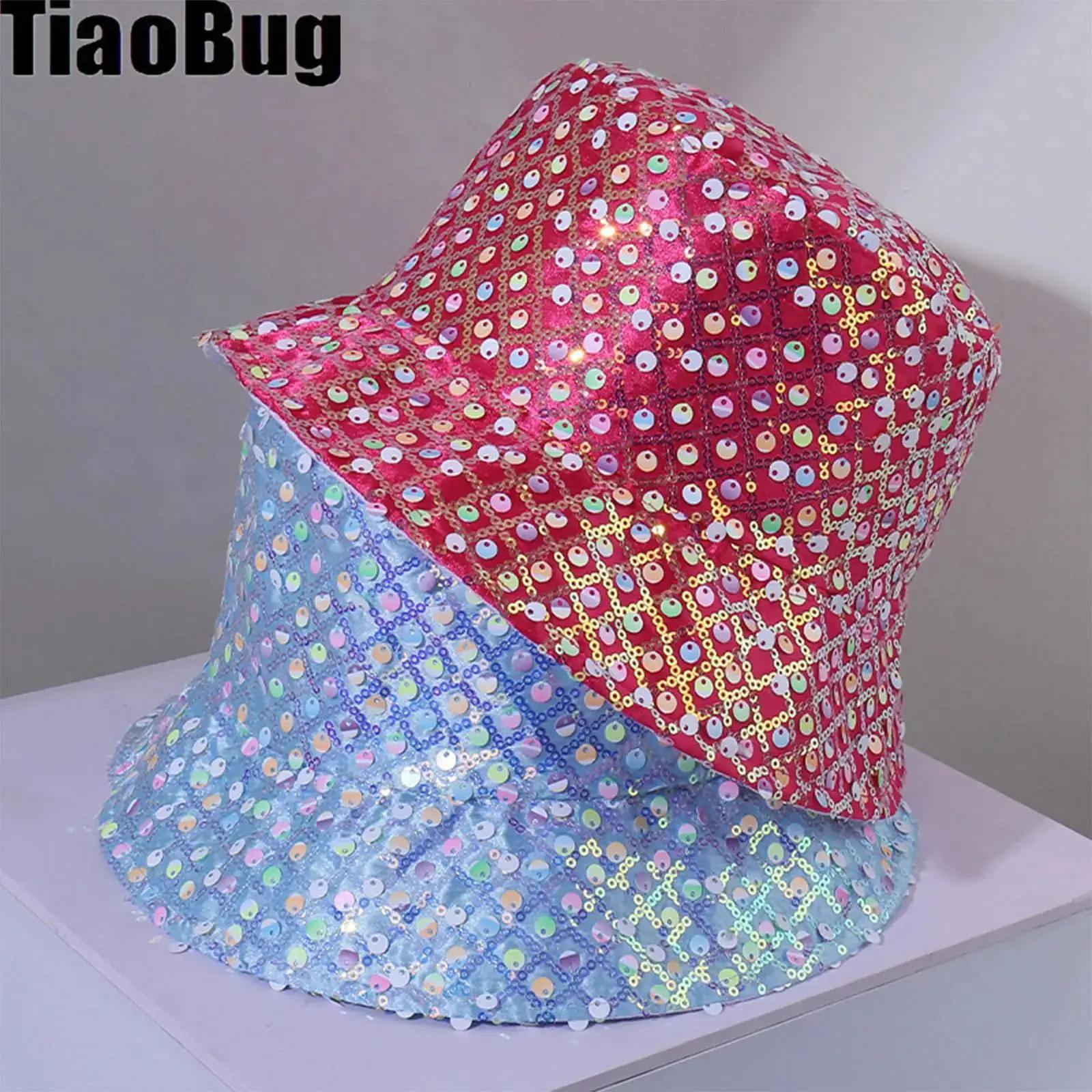 Sparkle Glitter Bucket Hats Women Shiny Sequins Bucket Hat Rhombus Trendy Cap Outdoor Travel Sunhats
Sparkle Glitter Bucket Hats Women Shiny Sequins Bucket Hat Rhombus Trendy Cap Outdoor Travel Sunhats