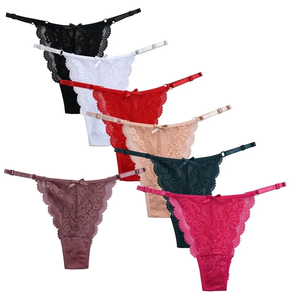 Fashion Soft Lace Flower Thongs Solid Color Traceless Low Waist Briefs Underpants Lingerie T-back Panties Girls
Fashion Soft Lace Flower Thongs Solid Color Traceless Low Waist Briefs Underpants Lingerie T-back Panties Girls