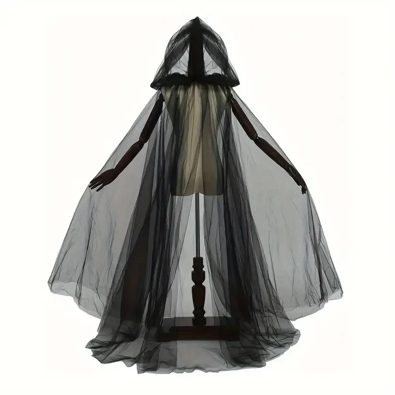 Black Bridal Shawl Witch Vampire Cosplay Cloak Halloween Double Cloak Game Party Costume Props Holiday Dress Up
Black Bridal Shawl Witch Vampire Cosplay Cloak Halloween Double Cloak Game Party Costume Props Holiday Dress Up