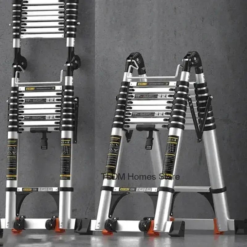Step Alloy Multifunctional Ladder Engineering Aluminum Stools Home Folding Telescopic Ladder Portable Thick Herringbone Stairs
Step Alloy Multifunctional Ladder Engineering Aluminum Stools Home Folding Telescopic Ladder Portable Thick Herringbone Stairs