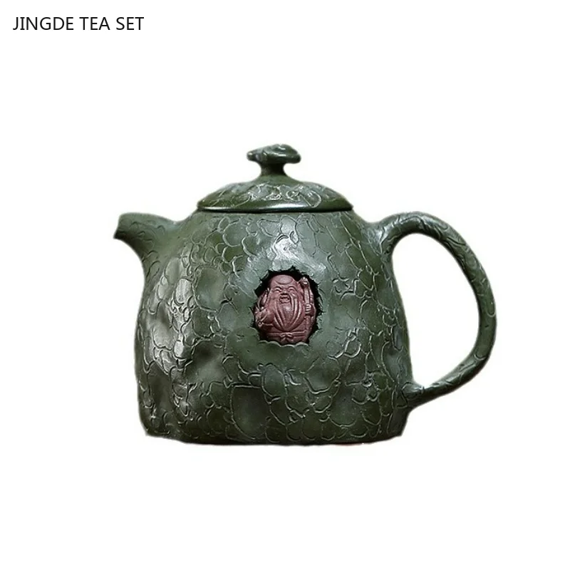 11x8.5cm Purple Clay Pot Shouxing Qinquan Original Mine Green Mud Tea Pot Kung Fu Tea Set
11x8.5cm Purple Clay Pot Shouxing Qinquan Original Mine Green Mud Tea Pot Kung Fu Tea Set