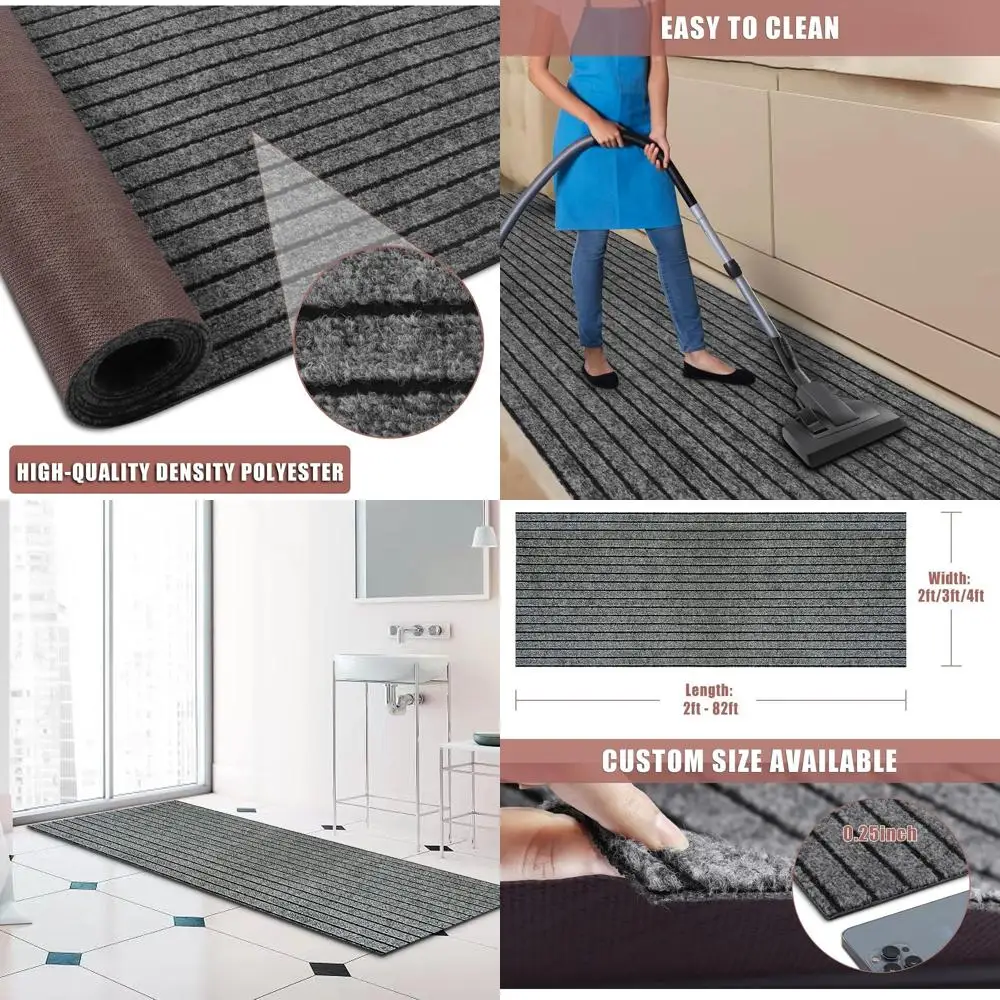 Gray Indoor/Outdoor Runner Rug, 3 ft x 80 ft, Non-Slip Backing, Suitable for Hallway, Kitchen, Patio, Deck, RV, Entryway, Garage
Gray Indoor/Outdoor Runner Rug, 3 ft x 80 ft, Non-Slip Backing, Suitable for Hallway, Kitchen, Patio, Deck, RV, Entryway, Garage