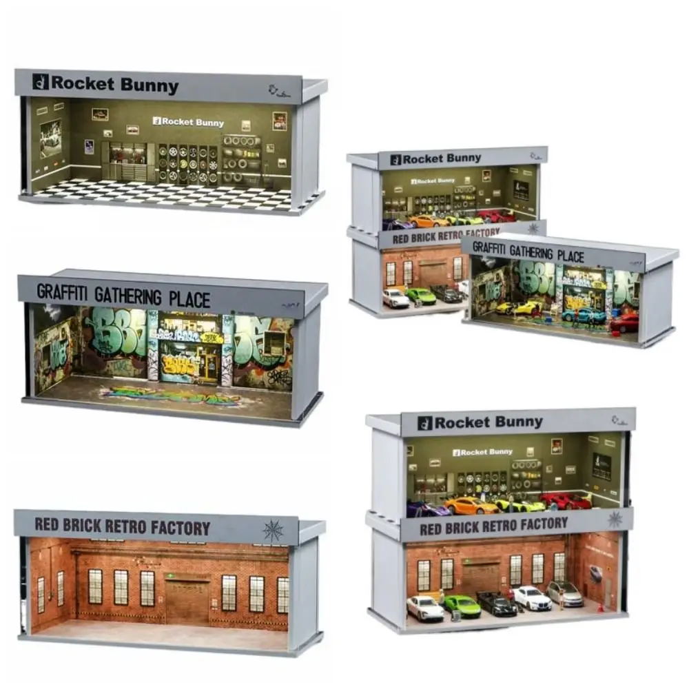 1/64 Scale Garage Scene Model Simple Assembly Parking Space Parking Lot Model Simulation Lighting Version Car Model Display Box
1/64 Scale Garage Scene Model Simple Assembly Parking Space Parking Lot Model Simulation Lighting Version Car Model Display Box