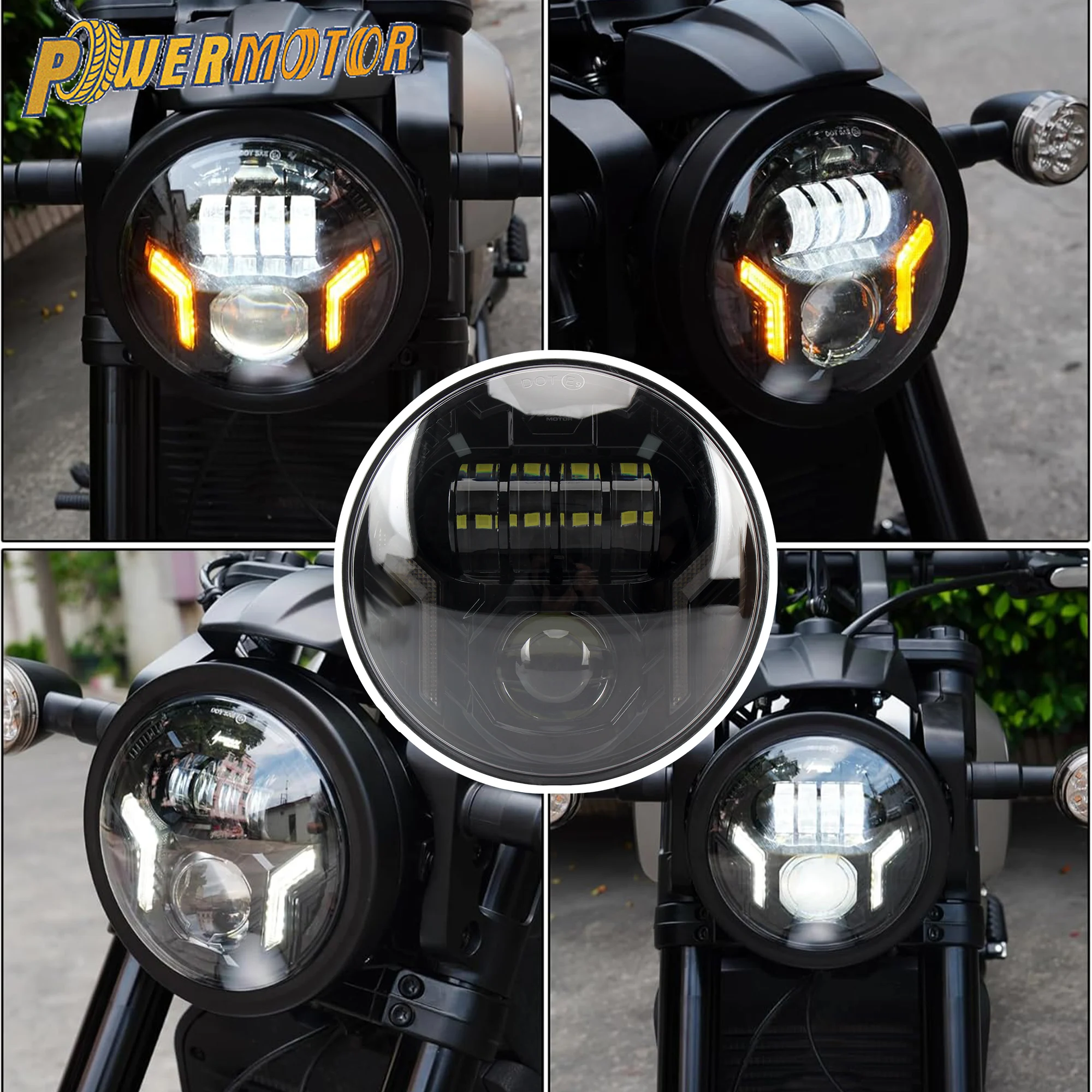 5.75in Motorcycle LED Headlight Turn Signal Daytime Running Lights Headlamp For Harley Sportster Dyna Softail Indian Scout
5.75in Motorcycle LED Headlight Turn Signal Daytime Running Lights Headlamp For Harley Sportster Dyna Softail Indian Scout